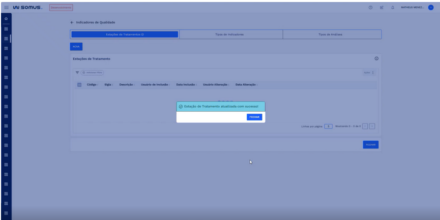 Figura 27: Caixa de diálogo - Sucesso na edição