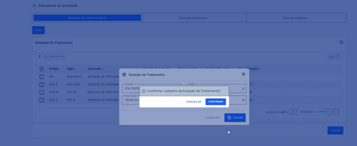 Figura 34: Caixa de diálogo - Confirmação do cadastro