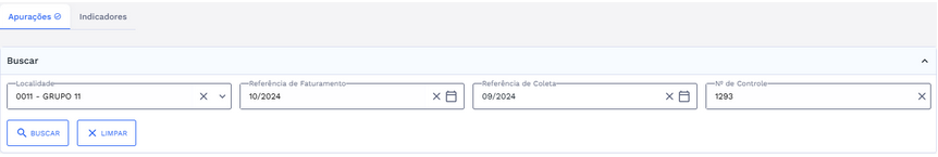 Figura 4: Seção de Busca – Dados preenchidos