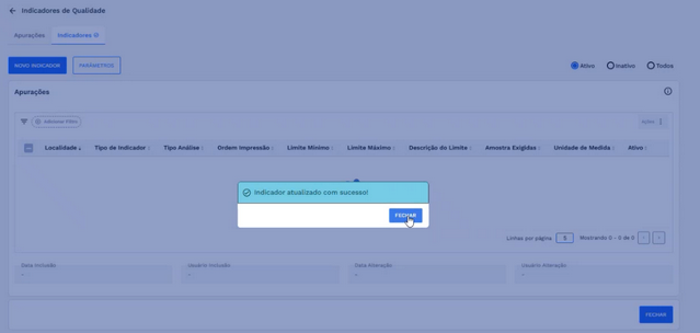 Figura 67: Caixa de diálogo - Sucesso na edição