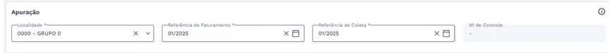 Figura 76: Apuração - Dados preenchidos