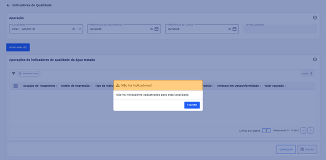 Figura 77: Validação - Campo Localidade